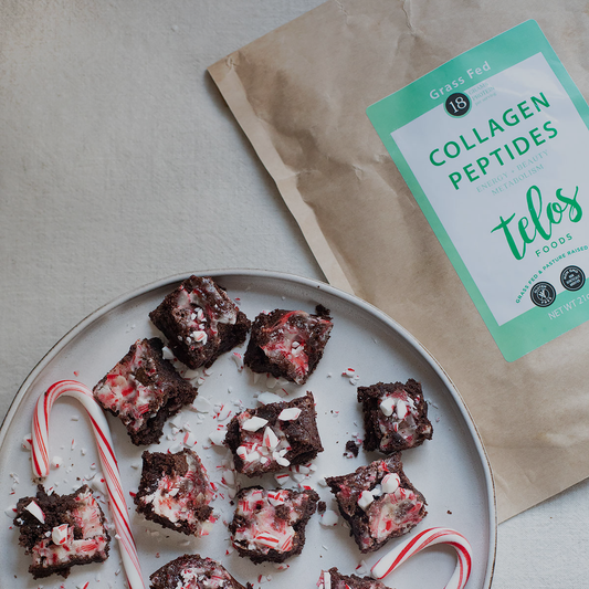 Candy Cane Collagen Brownie Bites — Love Leaf Co