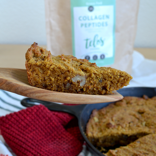 Recipe: Pumpkin Ginger Skillet Bread with Peptides