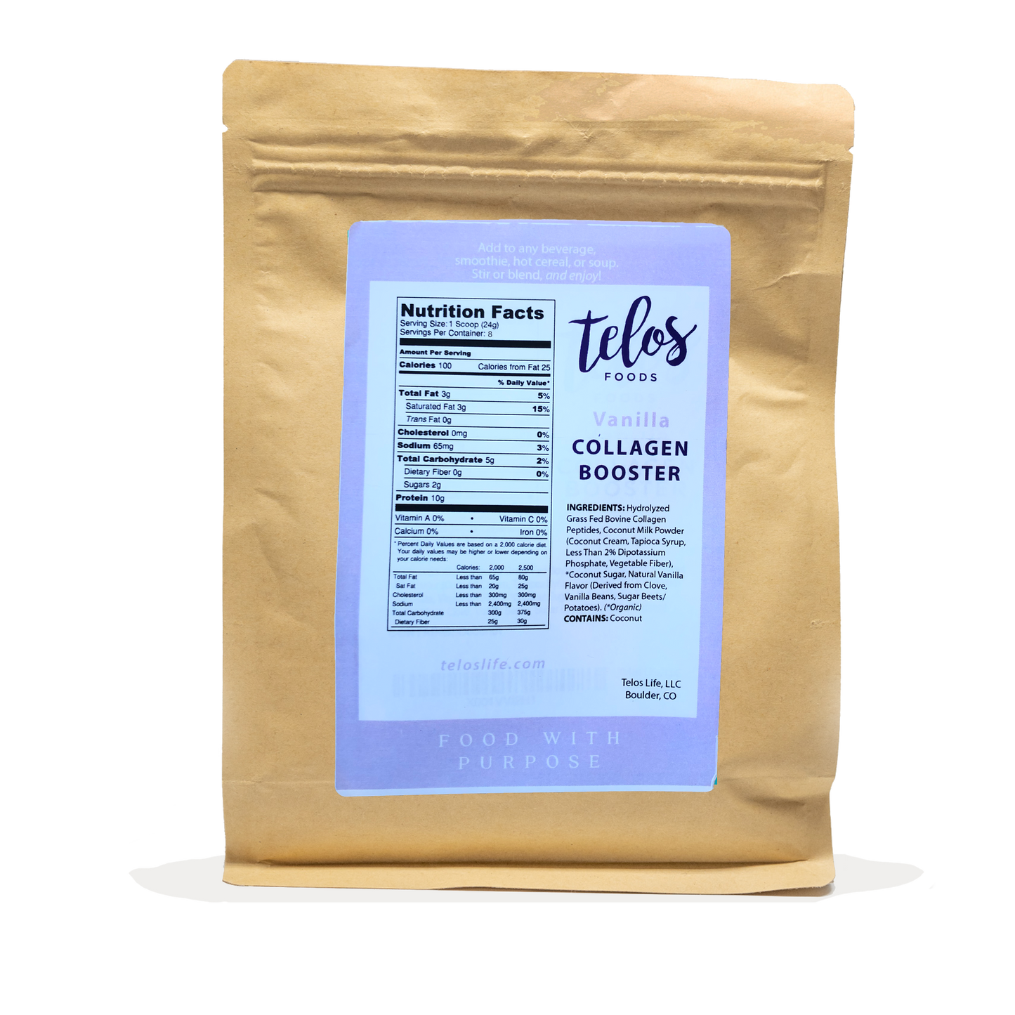 Collagen Booster - Vanilla (8 Servings Bulk)
