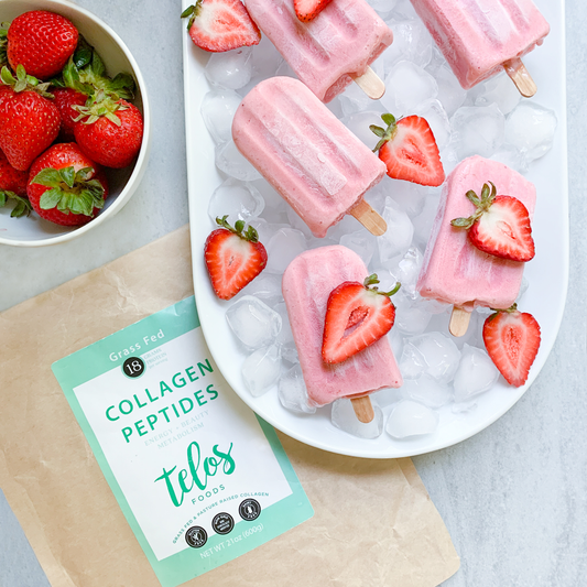 Recipe: Strawberry Collagen Popsicles