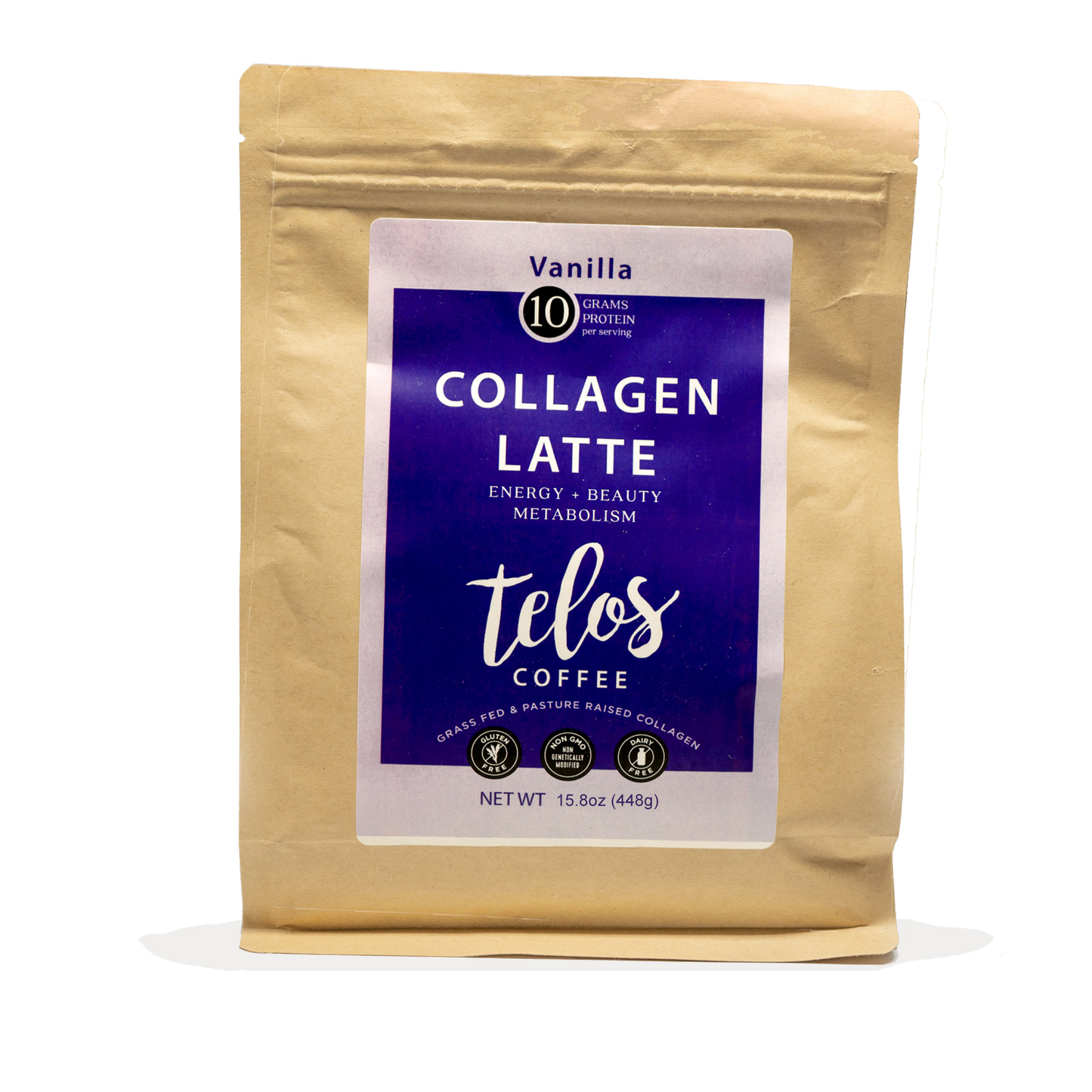 Collagen Coffee Latte - Vanilla (16 Servings Bulk)