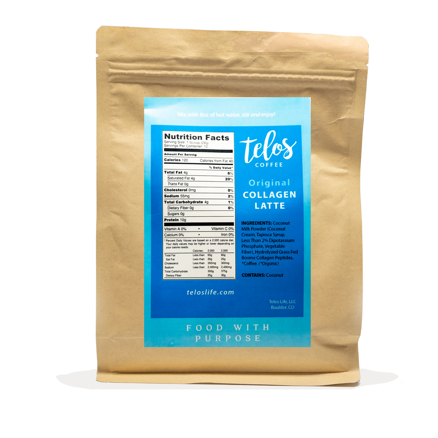 Collagen Coffee Latte - Original (12 Servings Bulk)